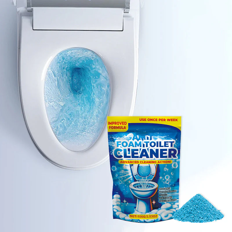 Schuimende toiletreiniger in poedervorm