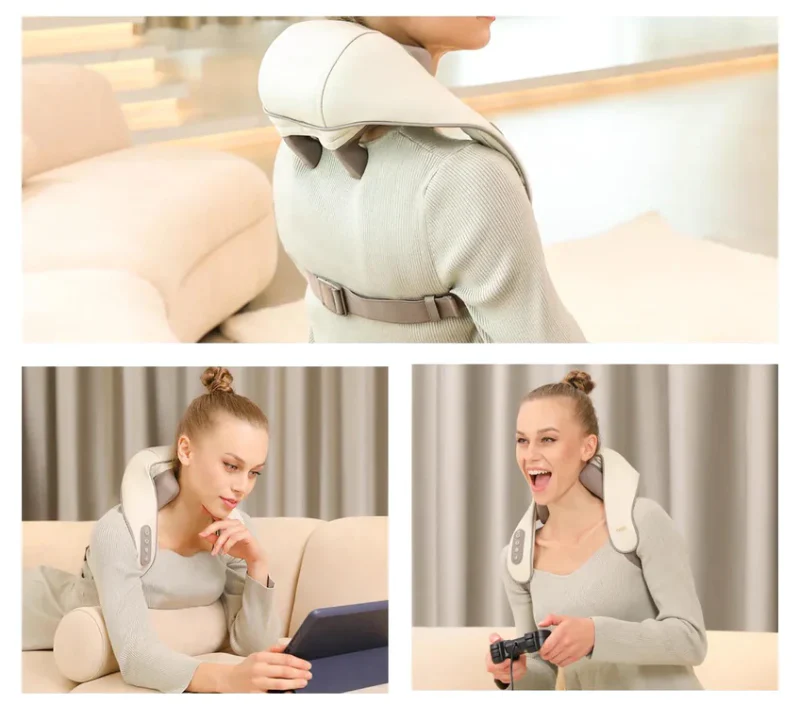 Shiatsu nekmassage -apparaat - ontspanning en pijnverlichting thuis - Image 3
