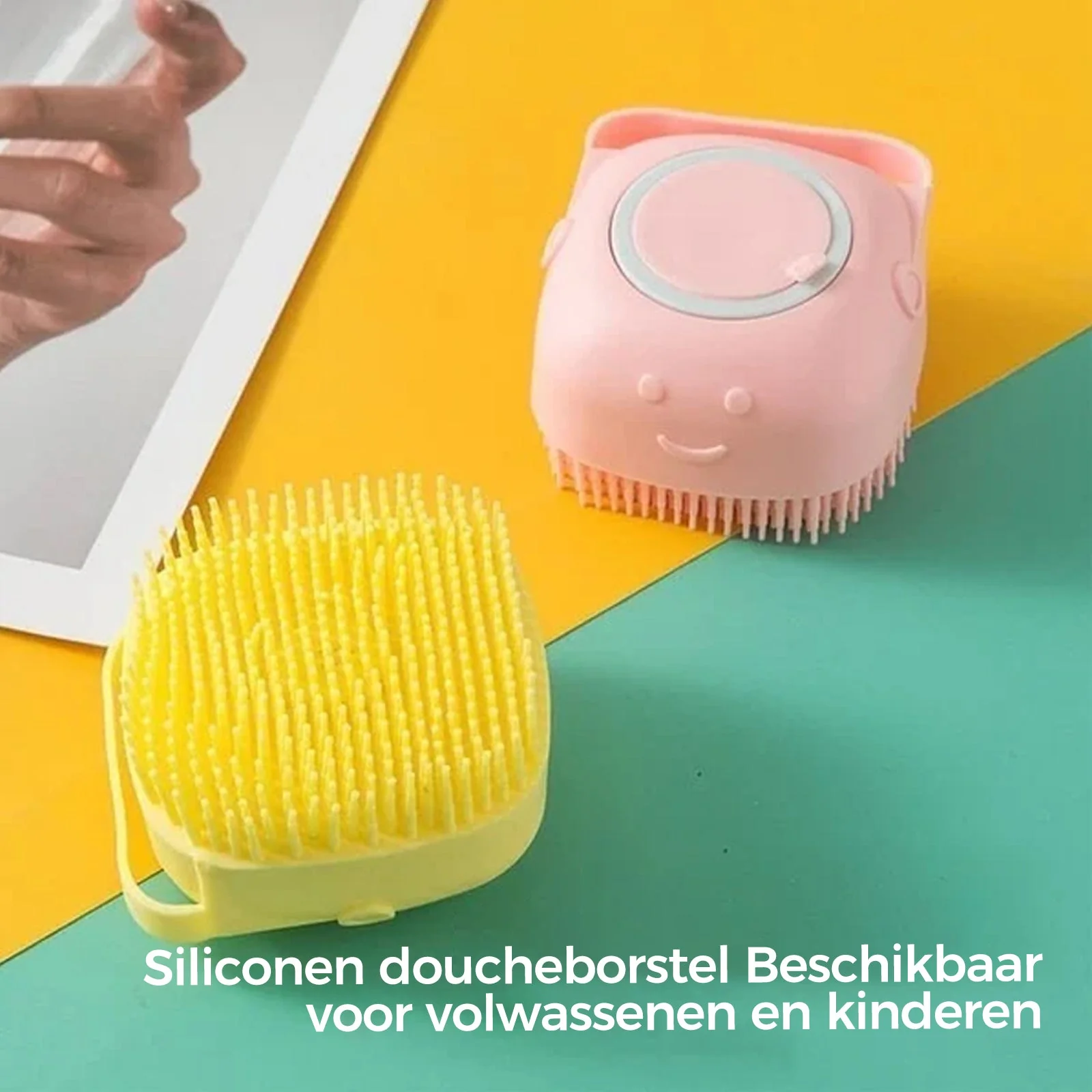 Siliconen badmassage zachte borstel - Image 13