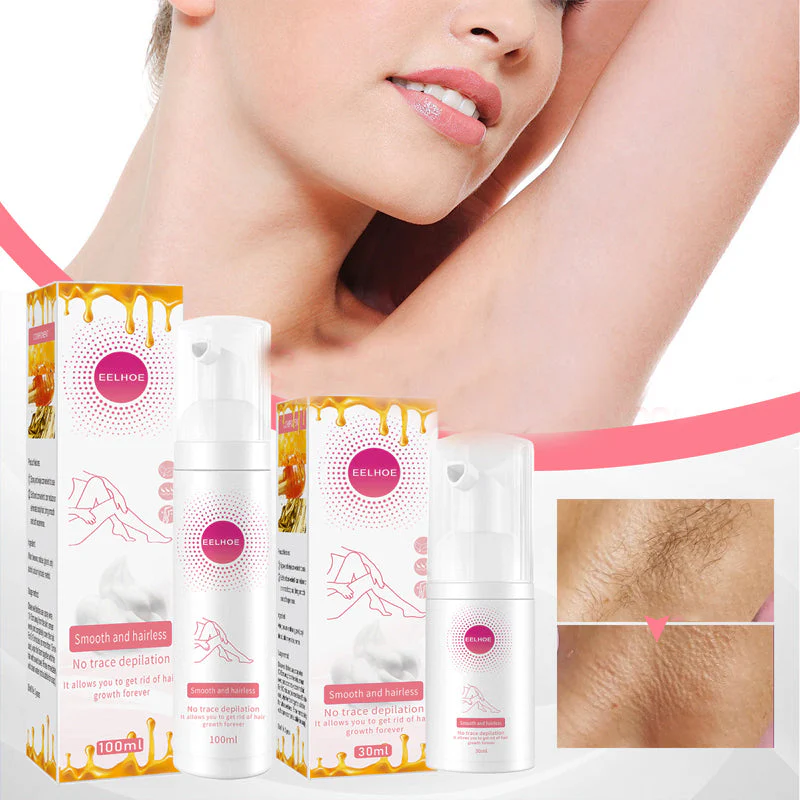 SilkBee 100ml – Honingmousse Ontharingsspray voor Zijdezachte Huid Zonder Irritatie | 1+1 GRATIS