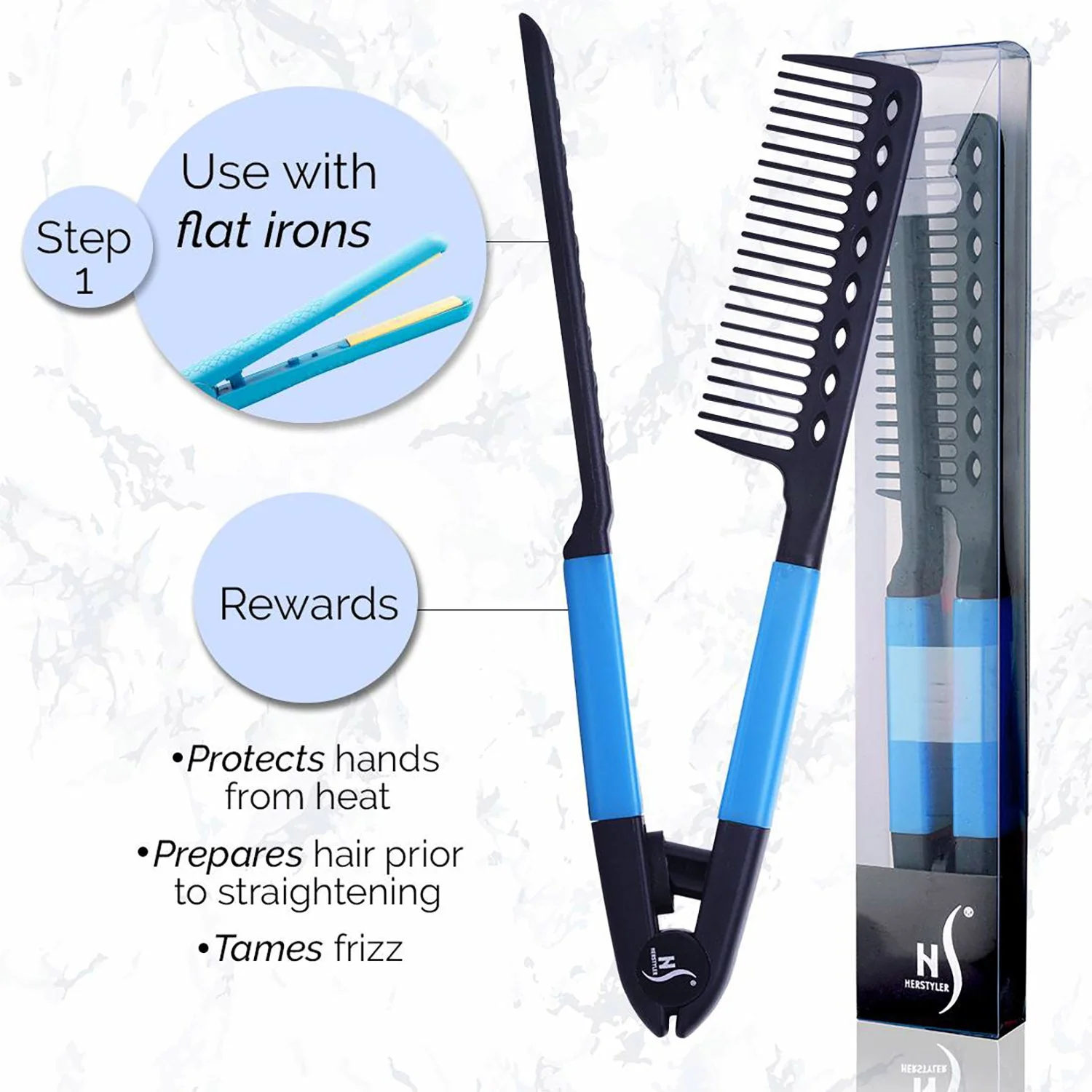 SilkGlide V-Comb – Maak je haar glad als een pro | 1+1 GRATIS - Image 2