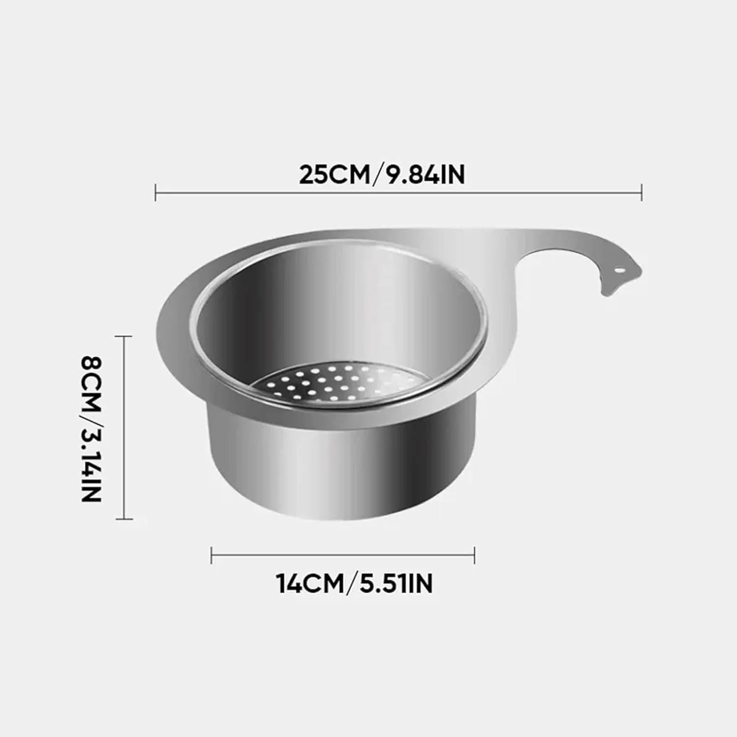 SinkMate™ – RVS afdruiprek met haak voor uw gootsteen - Image 7