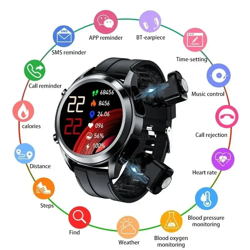 SmartFusion Pro – Smartwatch met Oordopjes | 50% KORTING - Image 16