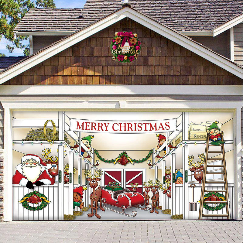 Sneeuw garage deur banner ornament - Image 3
