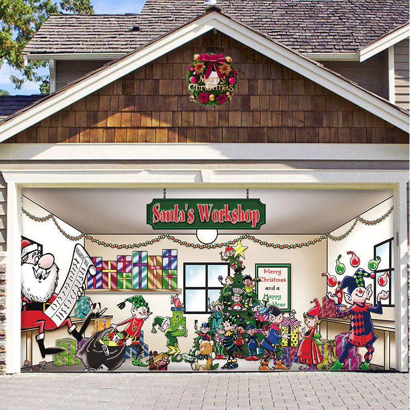 Sneeuw garage deur banner ornament - Image 4