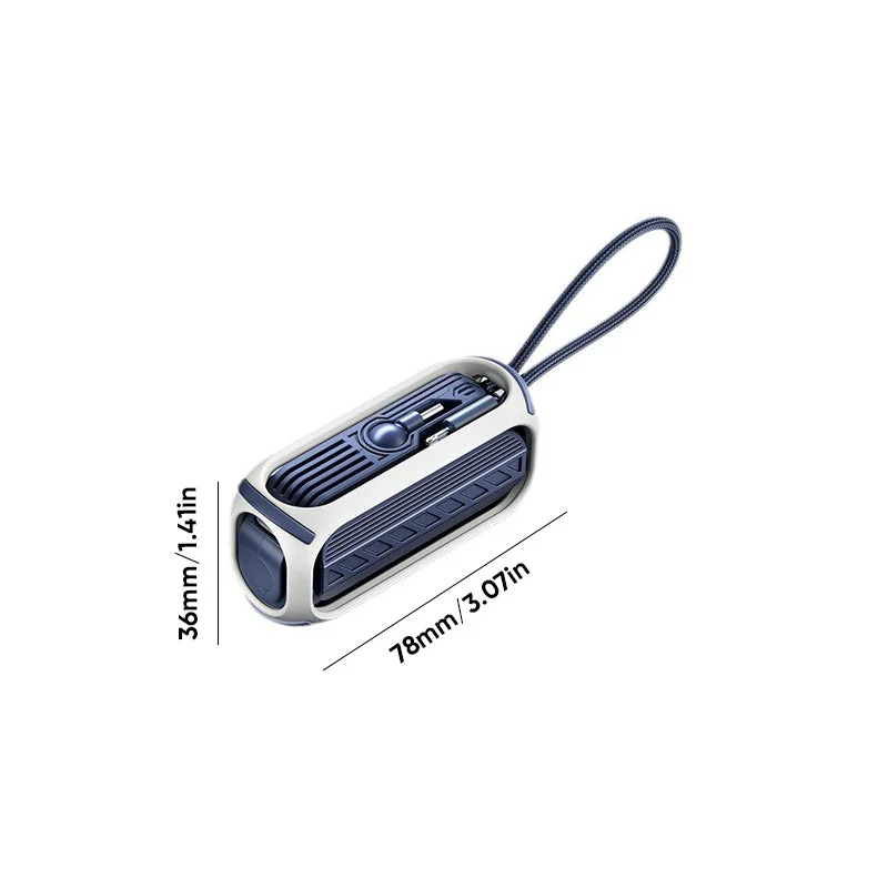 Snel opladende roterende powerbank met ingebouwde kabel - Image 9
