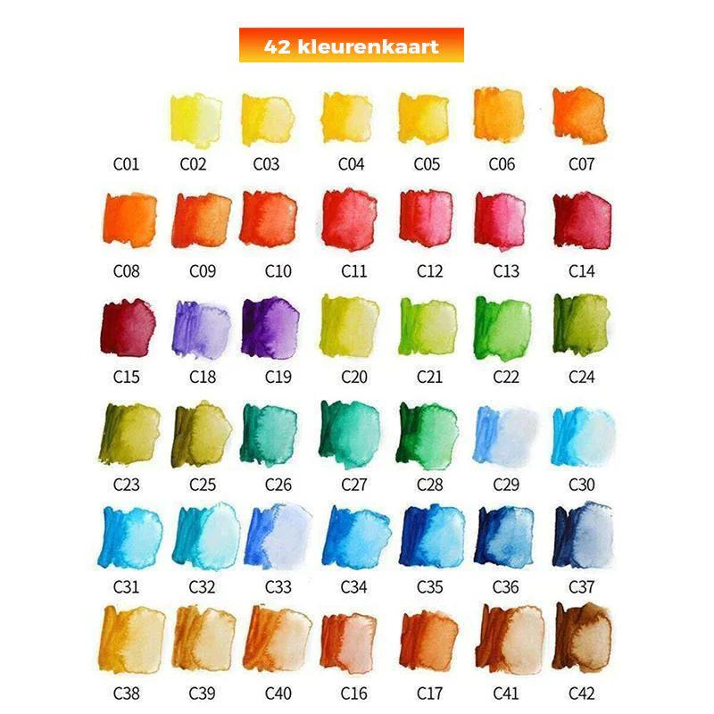 CreativBrush - Solid Gouache Pigment Palette | 50% KORTING - Image 12