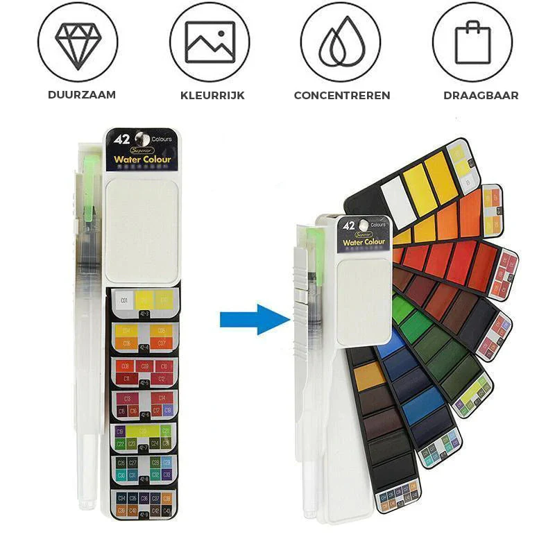 CreativBrush - Solid Gouache Pigment Palette | 50% KORTING - Image 9