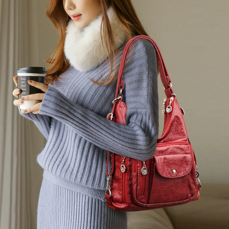 Sophia — Wandelbare, waterafstotende crossbodytas met meerdere vakken - Image 2