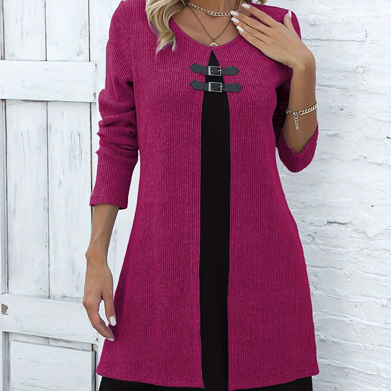 Sophie – Elegante A-lijnjurk met stijlvolle gespen | 50% KORTING - Image 4
