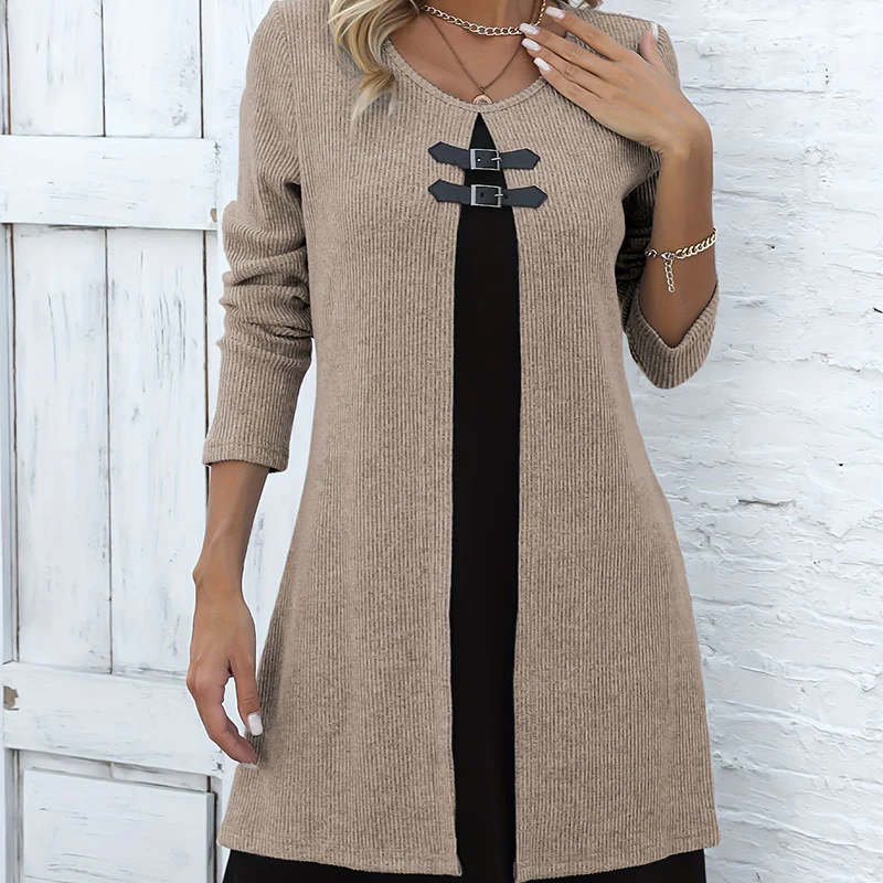 Sophie – Elegante A-lijnjurk met stijlvolle gespen | 50% KORTING - Image 6