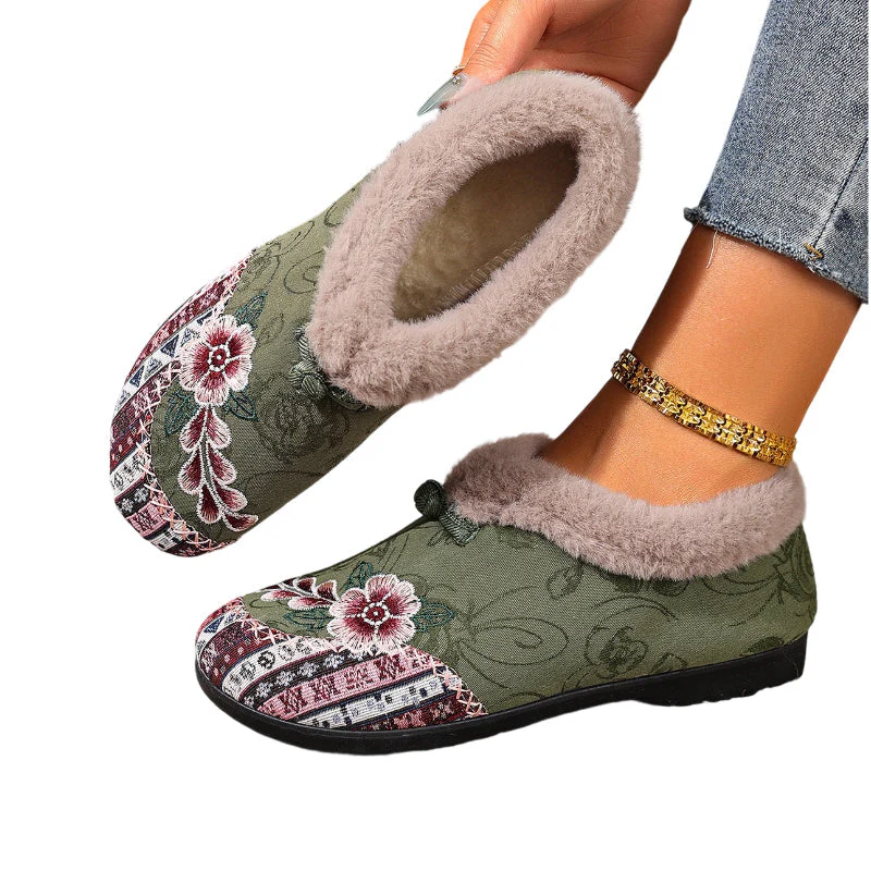Sophie — Verwarmde Schoenen met 3D Borduurwerk en Antislipzool - Image 13