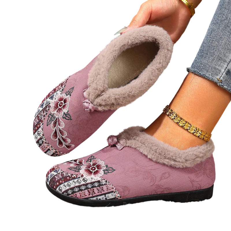 Sophie — Verwarmde Schoenen met 3D Borduurwerk en Antislipzool - Image 15