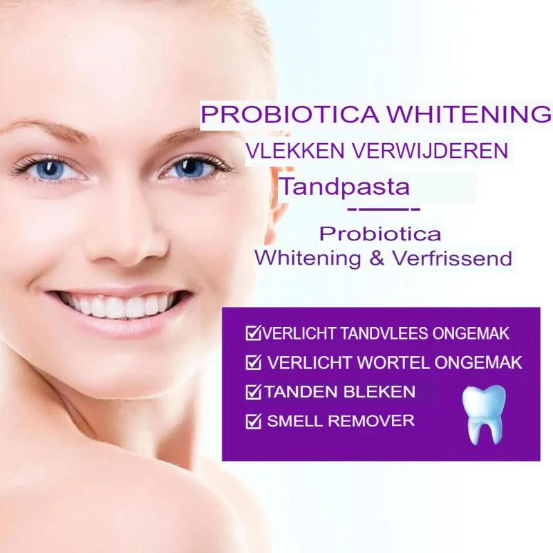 BrightBiotic - 100 ML SP-6 Probiotic Whitening Tandpasta | 1+1 GRATIS - Image 4