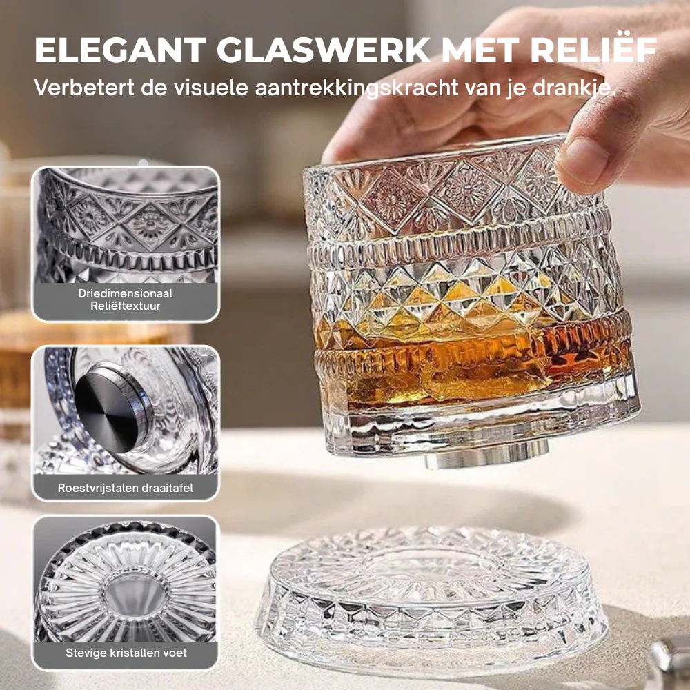SpinGlass – Roterend Whiskeyglas | 1+1 GRATIS - Image 3