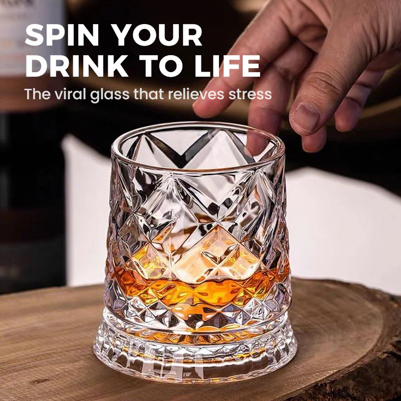 SpinMaster – Roterend Whiskeyglas 255ml | 1+1 GRATIS - Image 9
