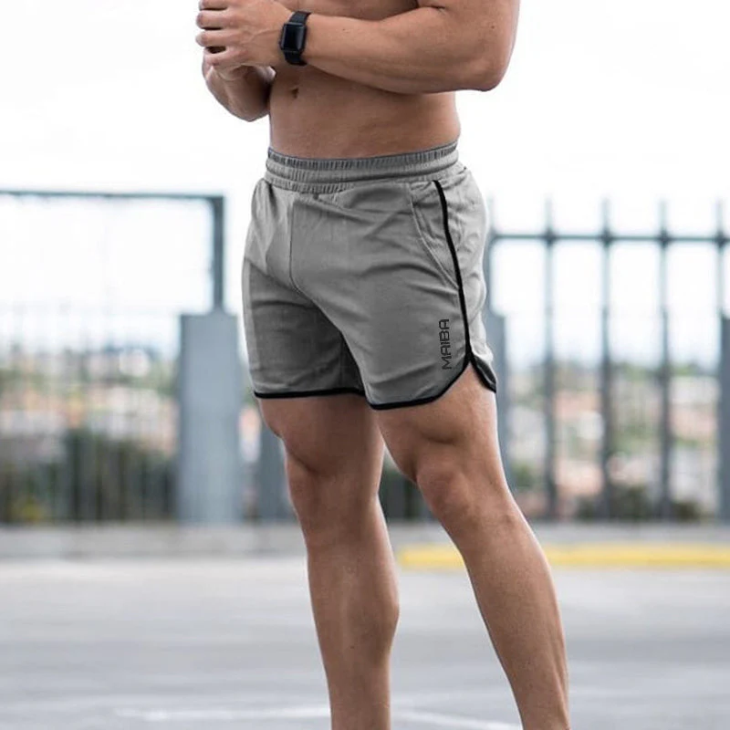Sportshort met monogram voor heren in effen kleur - Image 10