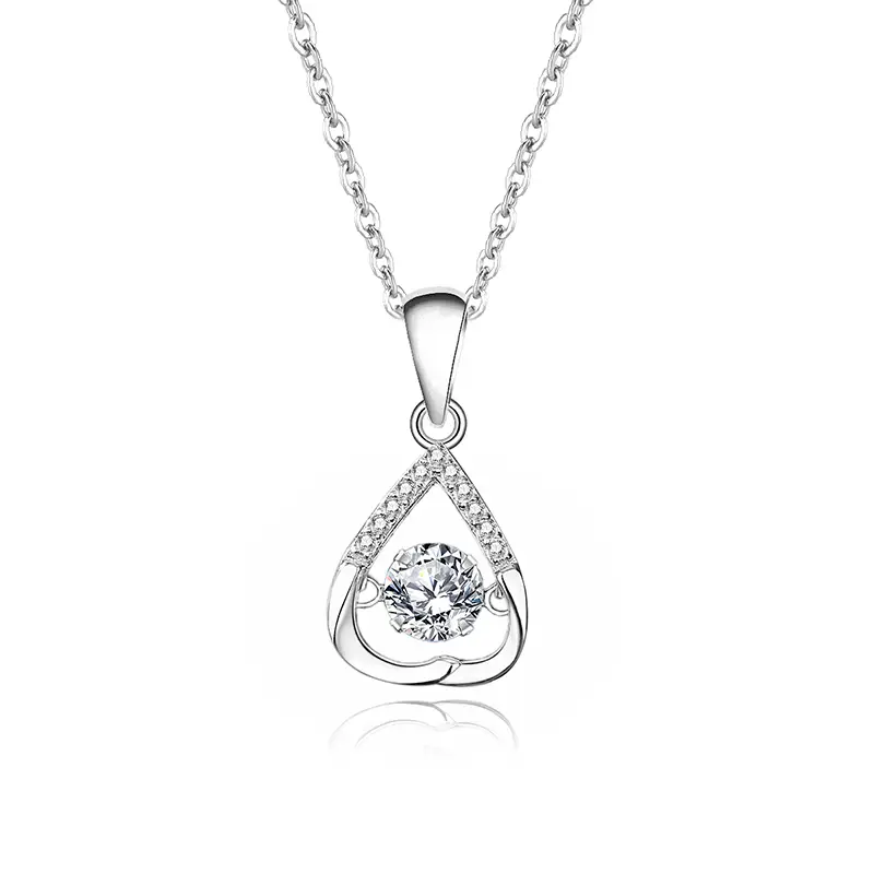 Sprankelende zirkonia hart ketting - Image 10