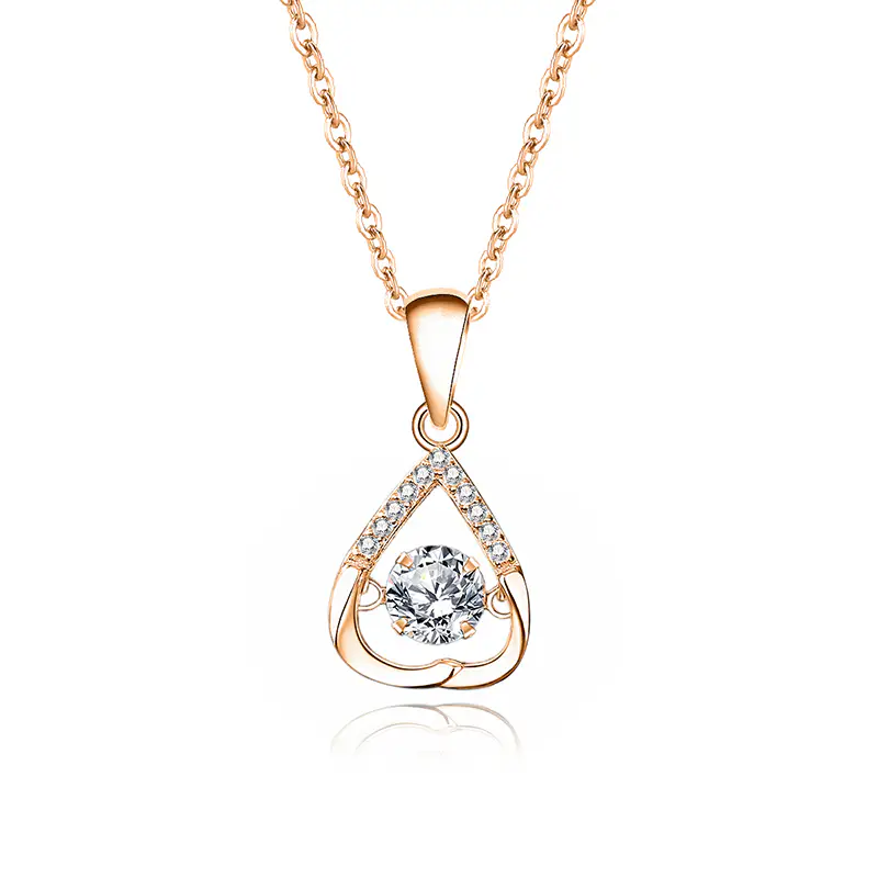 Sprankelende zirkonia hart ketting - Image 11