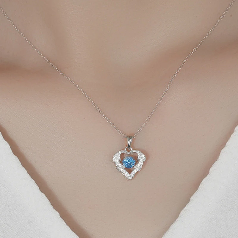 Sprankelende zirkonia hart ketting - Image 7
