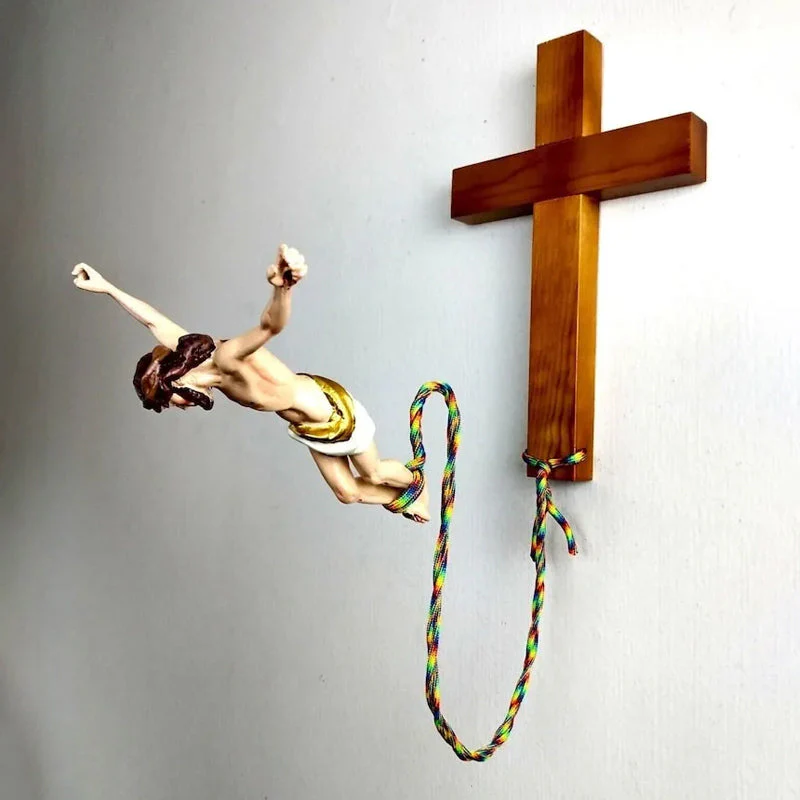 Sprong van geloof Jezus decoratie - Image 6