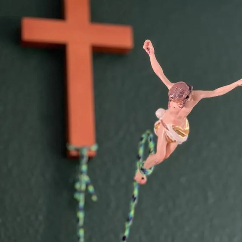 Sprong van geloof Jezus decoratie - Image 9