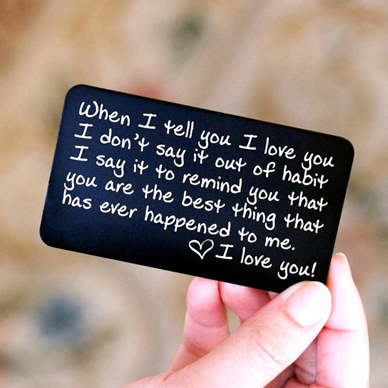 LoveCard - Een blijvende herinnering in een stijlvolle aluminium kaart | 50% KORTING