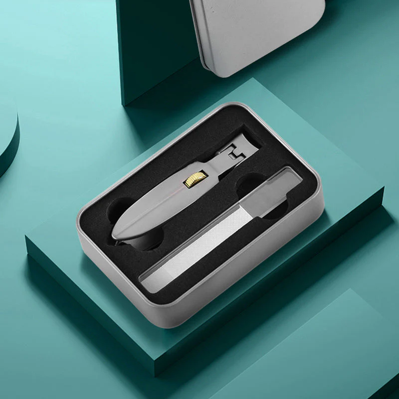 Stainless Steel Nail Clipper with Ring Lock - Image 3