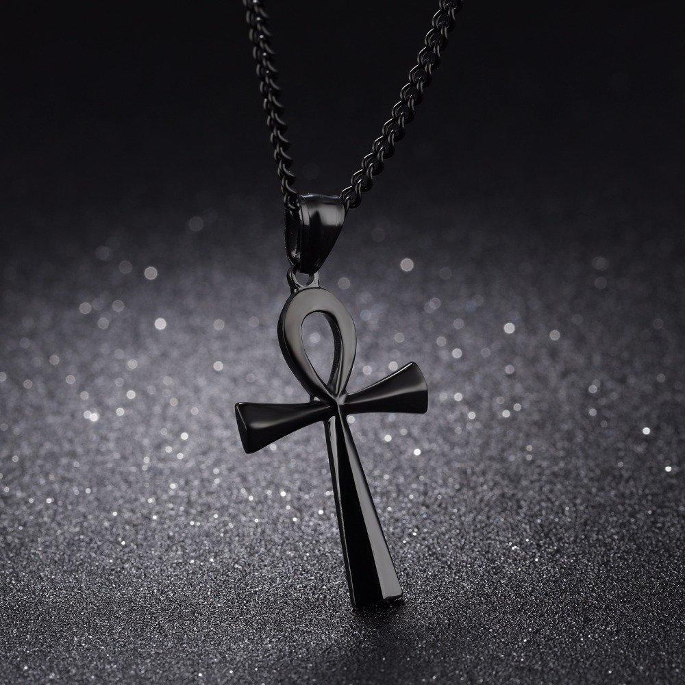Stainless steel oude Egyptische kruis heren ketting - Image 6