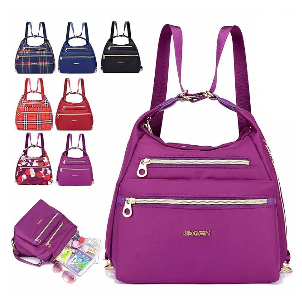 Tas met dubbele ritsen, handtas en schoudertas - Image 3