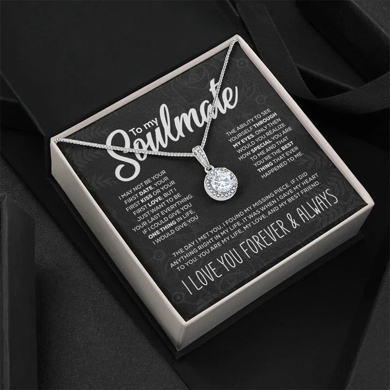 To My Soulmate sprankelende ronde ketting gemaakt - Image 6