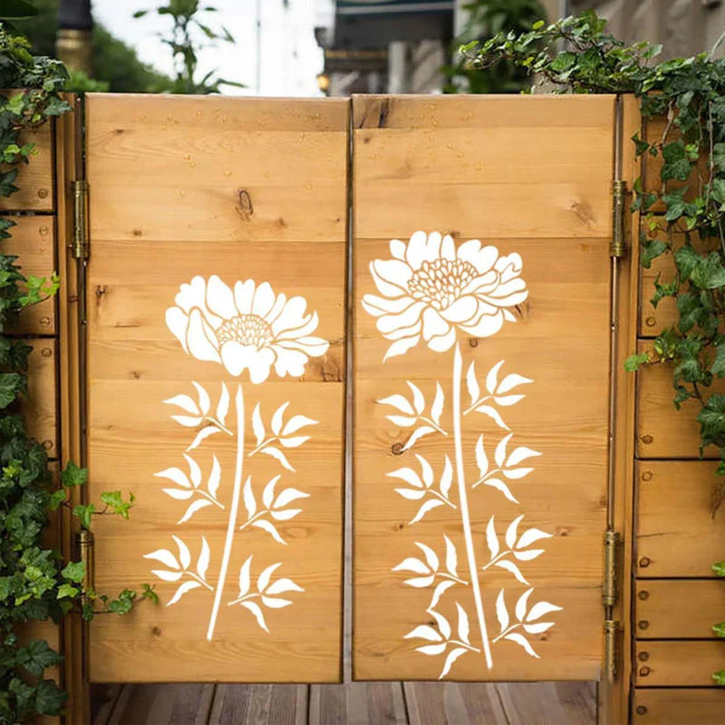 Tuinhek grote bloemstencils - Image 3