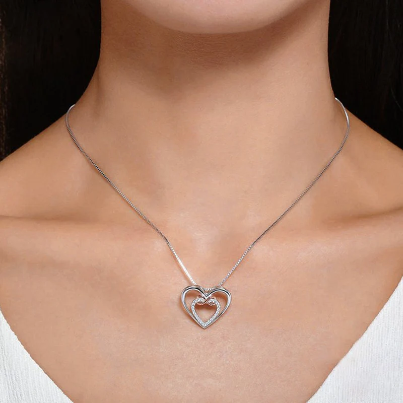 Twee harten Infinity ketting - Image 3