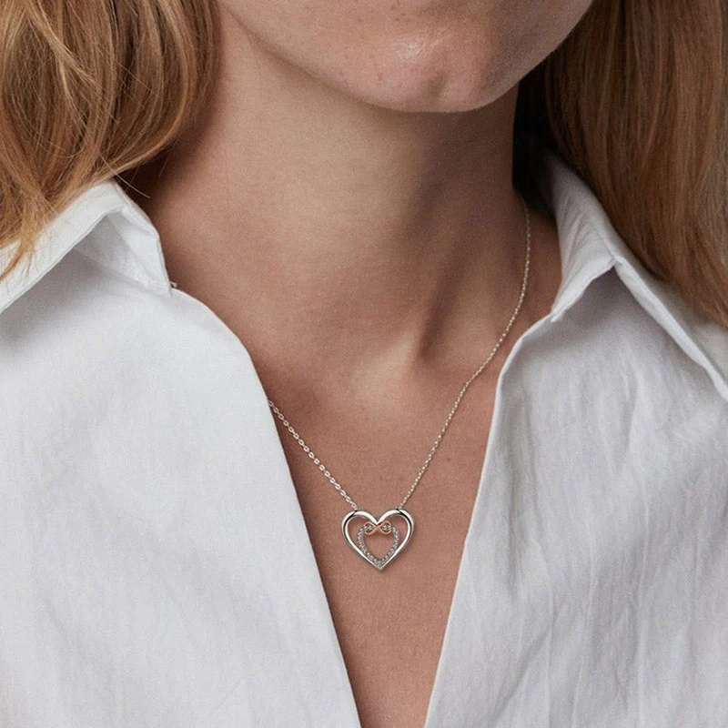 Twee harten Infinity ketting - Image 4