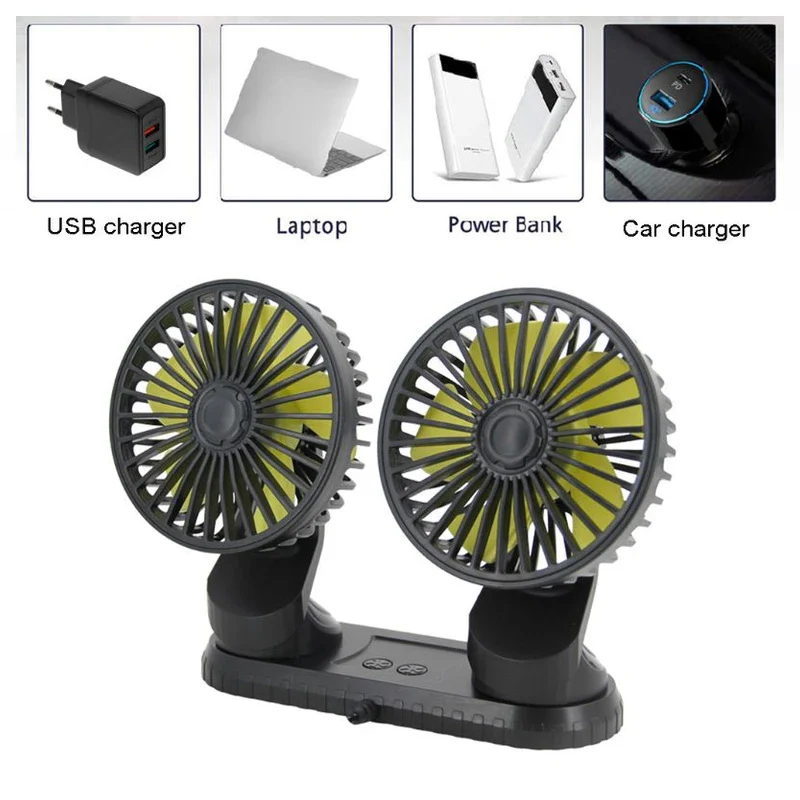 Universele verstelbare USB dubbele ventilator - Image 4