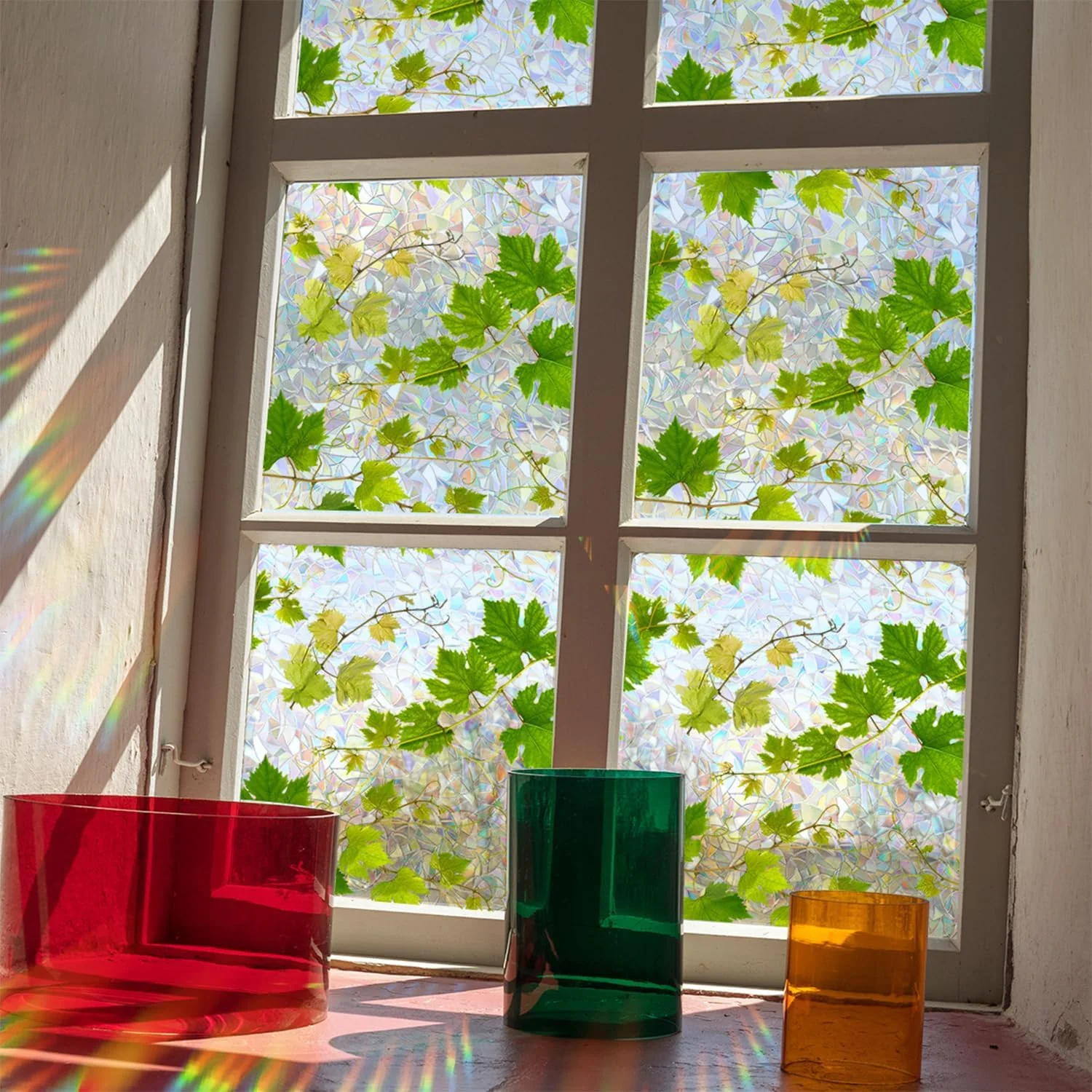 UV-beschermende regenboogglasstickers voor privacy in huis - Image 10