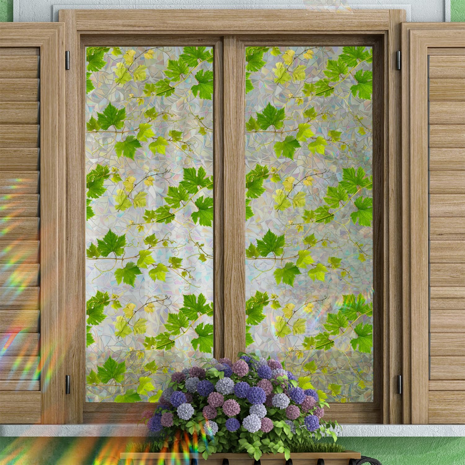UV-beschermende regenboogglasstickers voor privacy in huis - Image 13