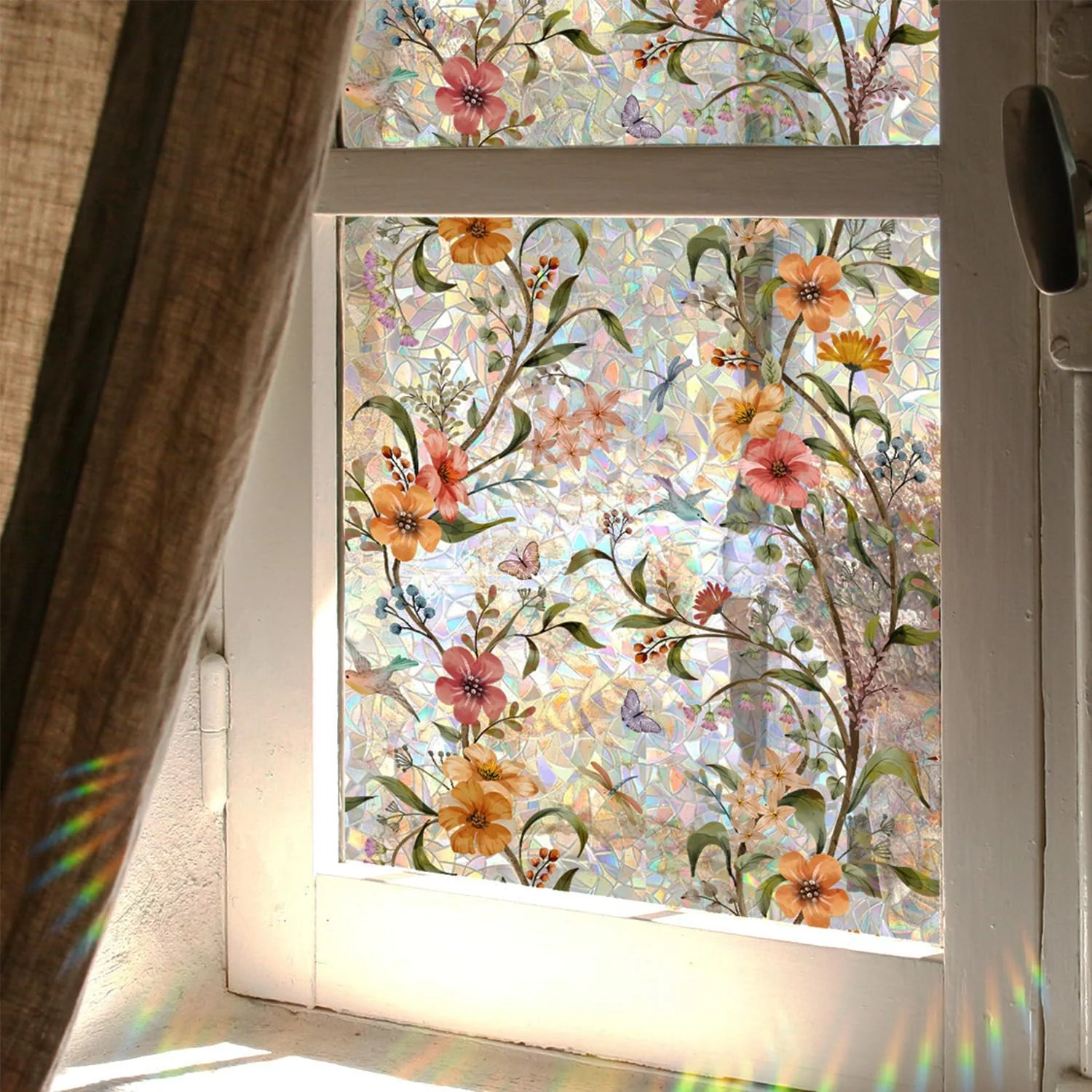 UV-beschermende regenboogglasstickers voor privacy in huis - Image 2