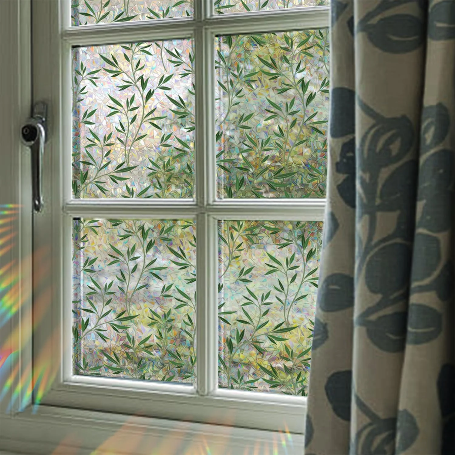 UV-beschermende regenboogglasstickers voor privacy in huis - Image 31