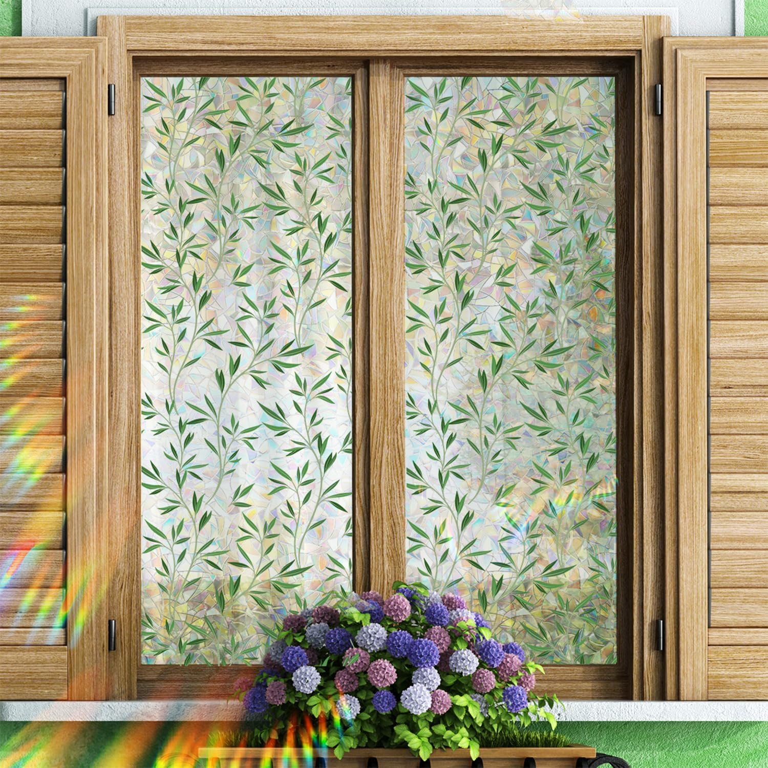 UV-beschermende regenboogglasstickers voor privacy in huis - Image 33