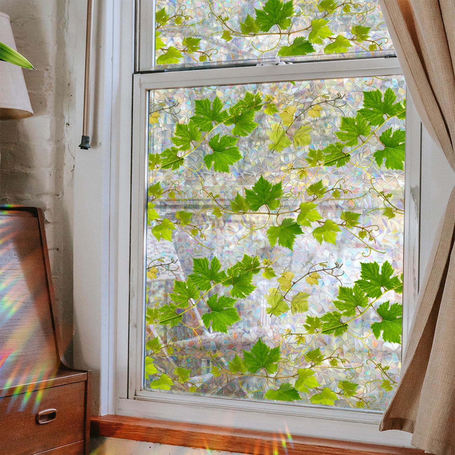 UV-beschermende regenboogglasstickers voor privacy in huis - Image 9