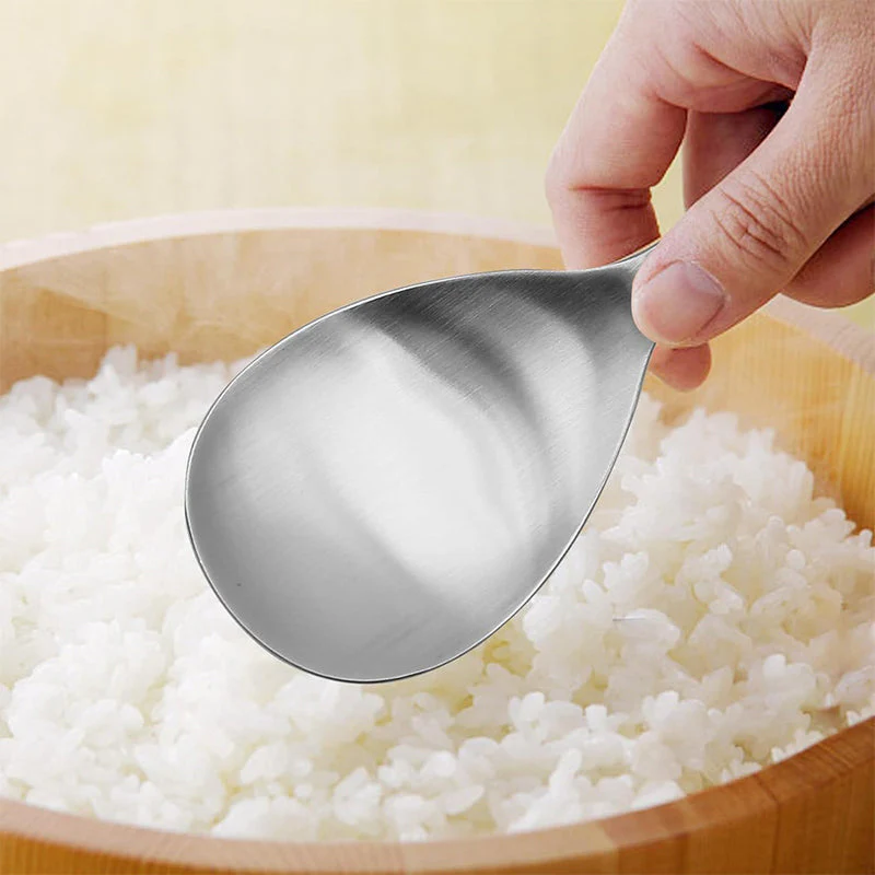Verdikte roestvrijstalen rijstlepel met antiaanbaklaag - Image 6