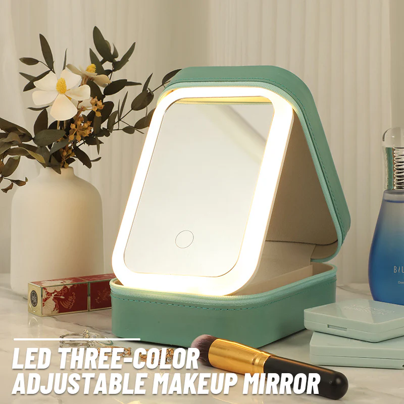 Verstelbare Make-up Spiegel Met Licht - Drie Verlichtingskleuren - Image 2