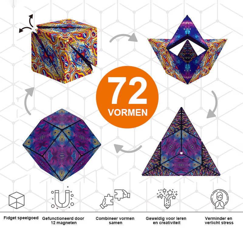ShapeMaster - Verwisselbare magnetische magische kubus | 1+1 GRATIS - Image 8