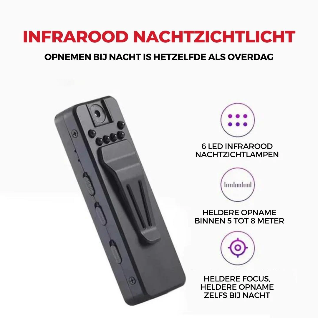 VideoCam™ - Draagbare videorecorder met nachtzicht + GRATIS SD KAART - Image 3