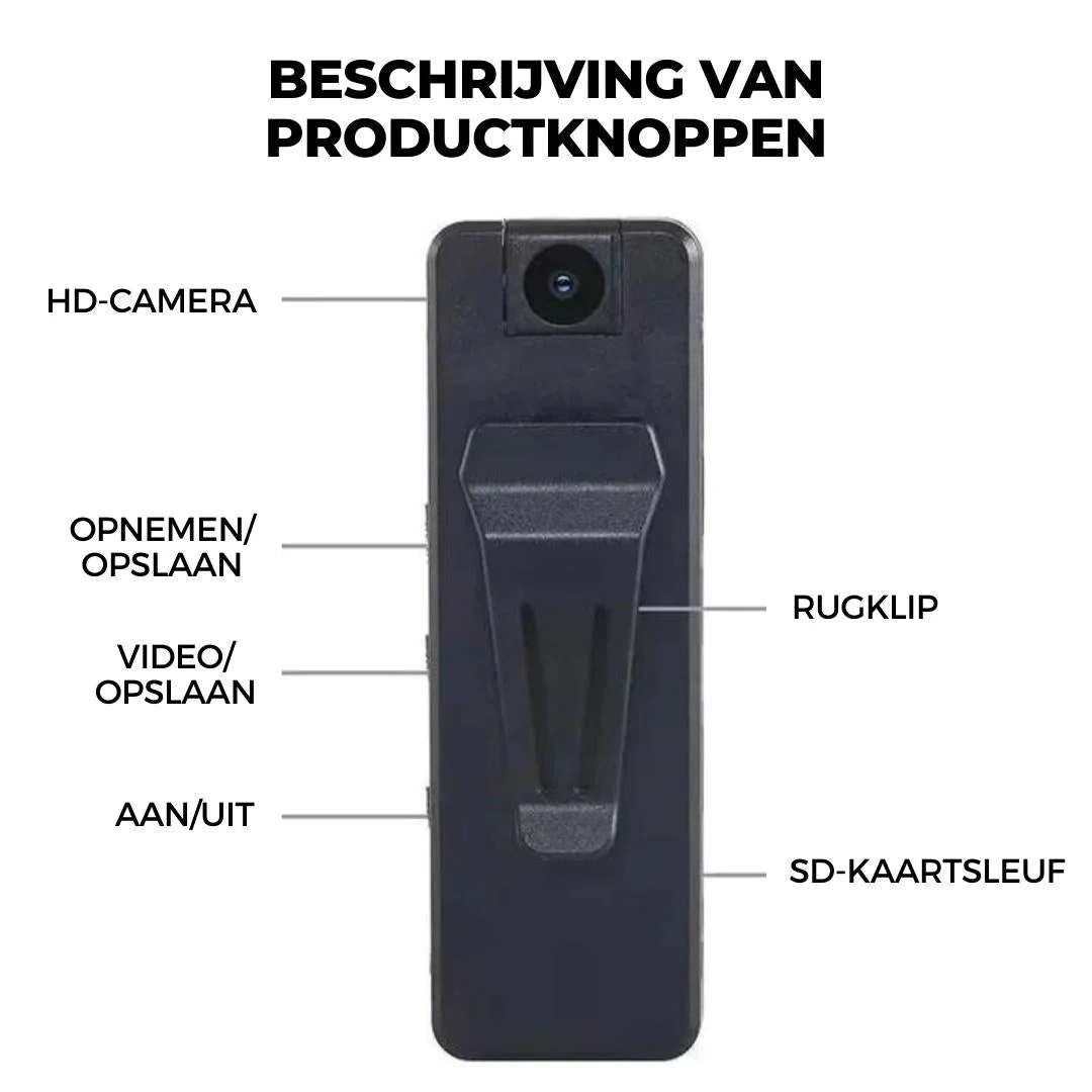 VideoCam™ - Draagbare videorecorder met nachtzicht + GRATIS SD KAART - Image 7