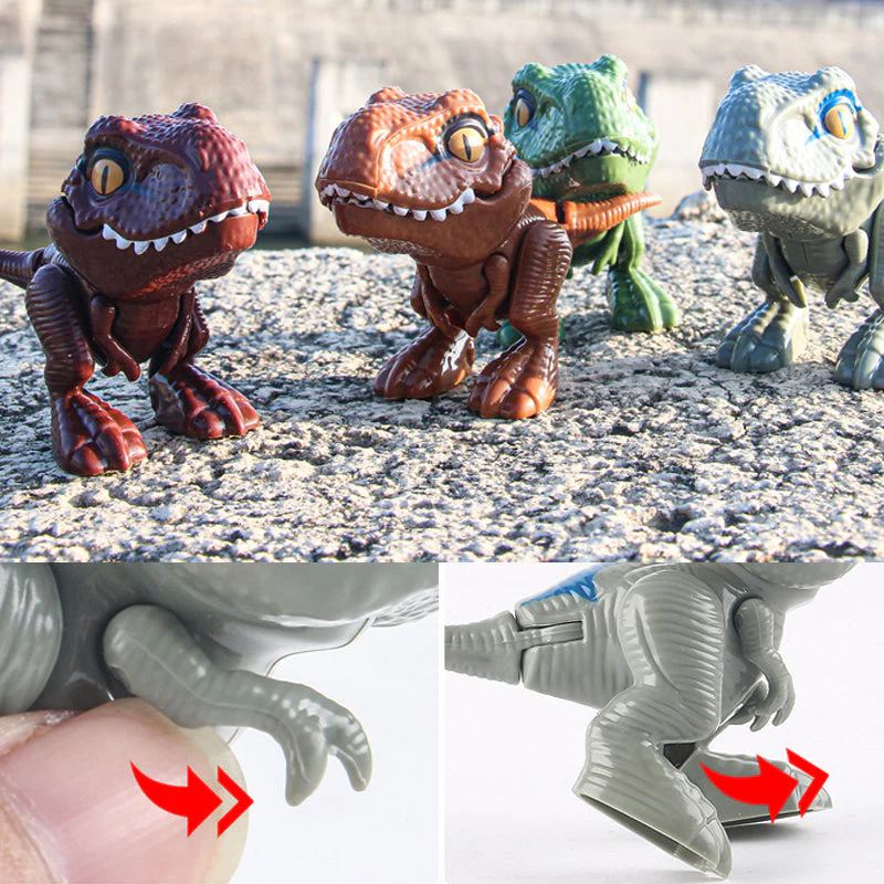 Vingerknijpende dinosaurus actiefiguren - Image 10