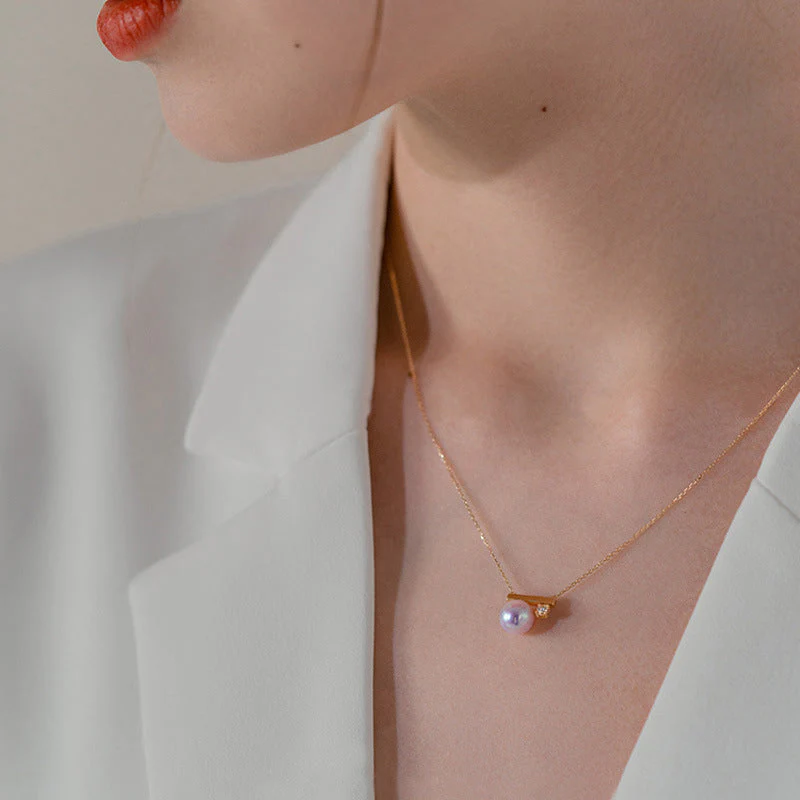 Vintage Stijlvolle Parel Balance Ketting - Image 3