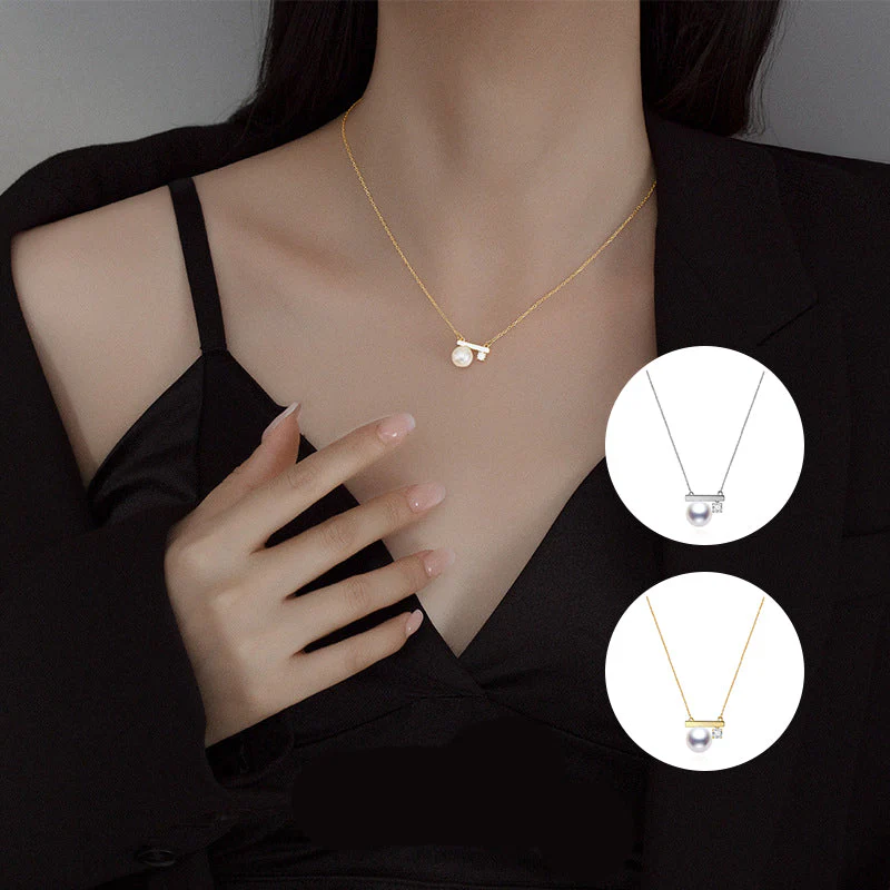 Vintage Stijlvolle Parel Balance Ketting - Image 9