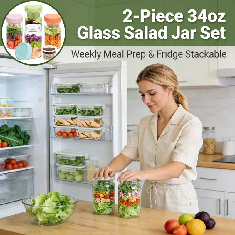 VividVessel – Frisse saladebox glas | 2+1 GRATIS - Image 10